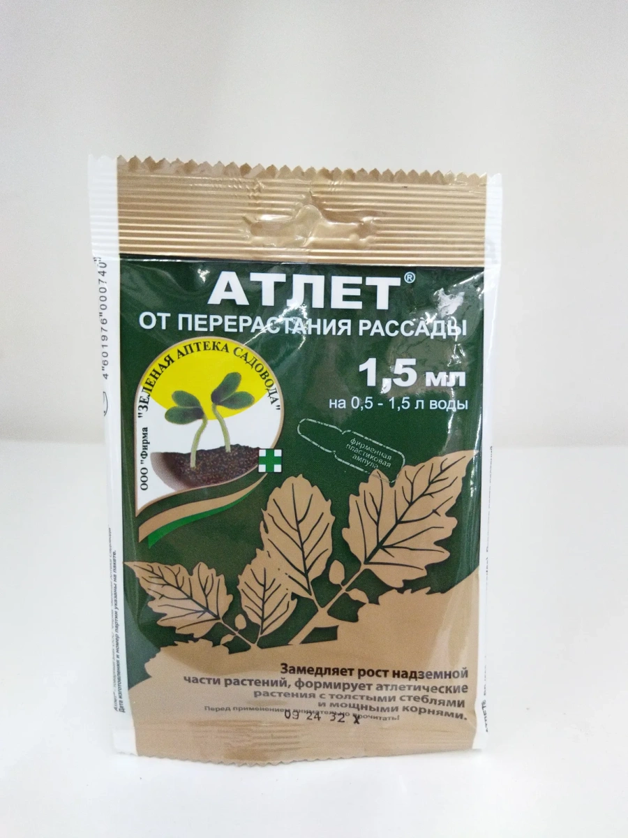 Атлет от перерастания рассады